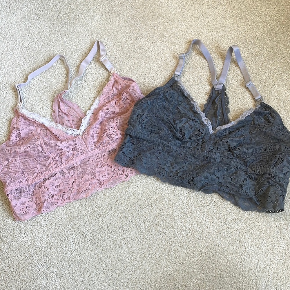 Bundle of 2 Motherhood Maternity Lace Nursing Bras